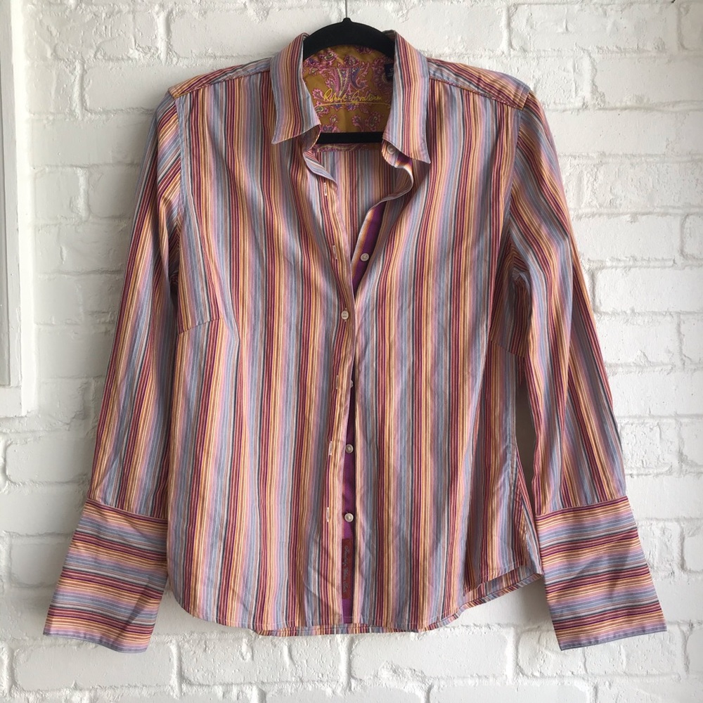 Robert graham long sleeve button down colorful 12